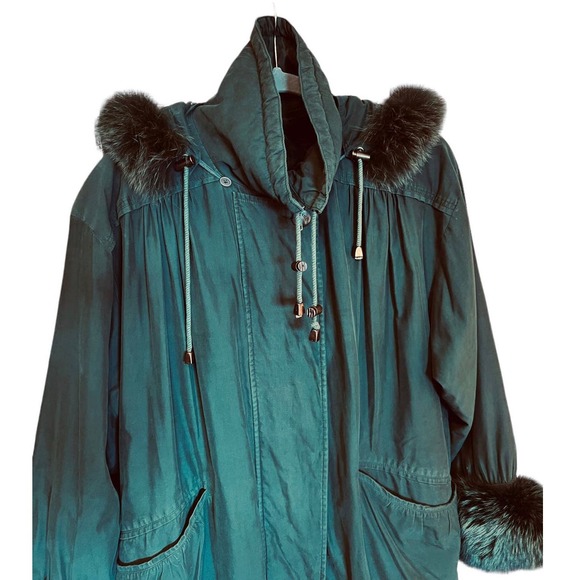 Vintage Ron Lee NY Oversize Sz Small Polyester Nylon Blend Coat Jacket - Picture 5 of 13